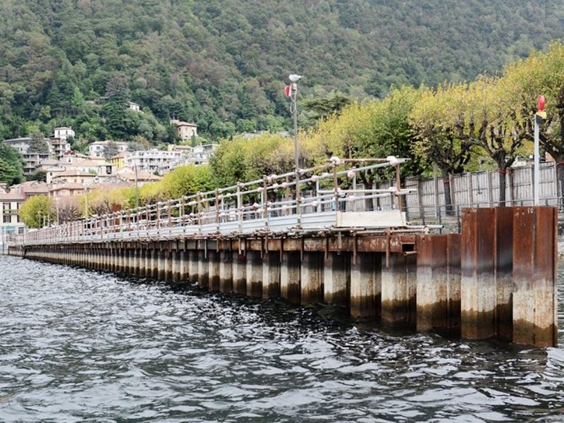 Il cantiere delle paratie a lago Il cantiere delle paratie a lago