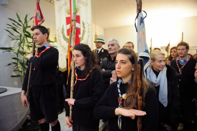 Gli scout ai funerali di don Titino