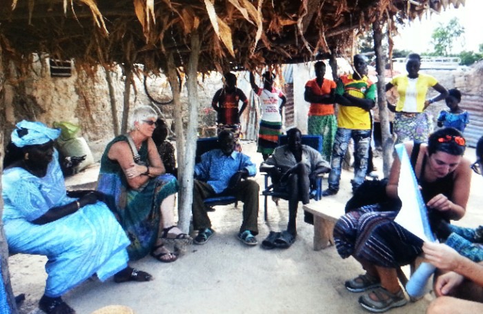 Un’immagine della visita di Olivia Piro in Burkina Faso