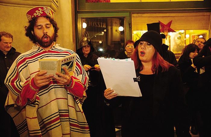 Gianpaolo Mastropasqua travestito da Garibaldi (foto Dana de Luca)