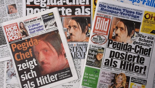 Germania: leader Pegida posa da Hitler