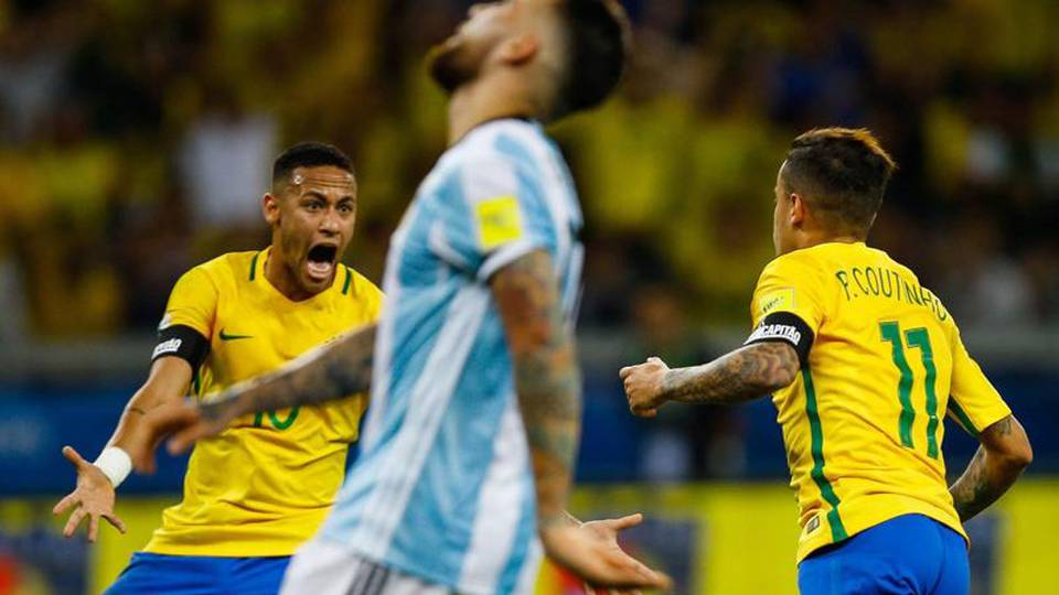 Mondiali: lezione Brasile all'Argentina Mondiali: lezione Brasile all'Argentina