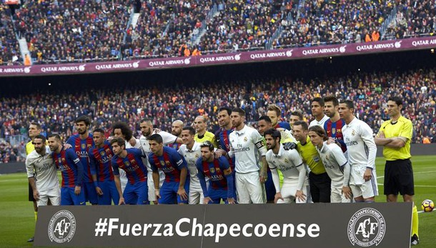 Barça e Real uniti per il Chapecoense