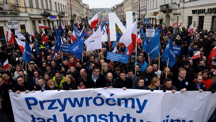 Polonia migliaia contro il governo Europa