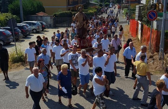 Un altro momento della processione