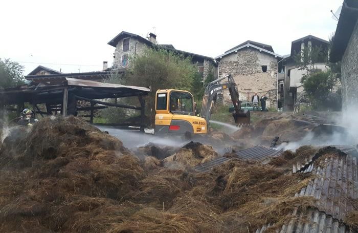 L’incendio al cascinale