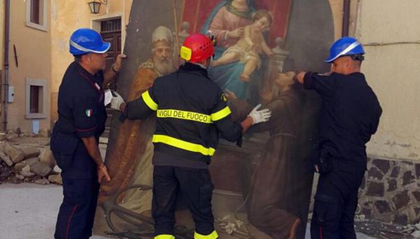 Sisma, ancora recuperi d'arte