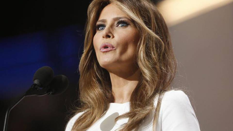 Melania 'svanita' dopo gaffe Convention Melania 'svanita' dopo gaffe Convention