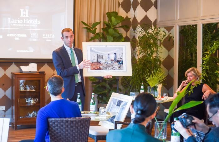 Como Villa Flori Bianca Passera e il nipote Luigi Passera presentano il nuovo Hotel Vista che aprirà sul lungolago all'angolo con piazza Cavour