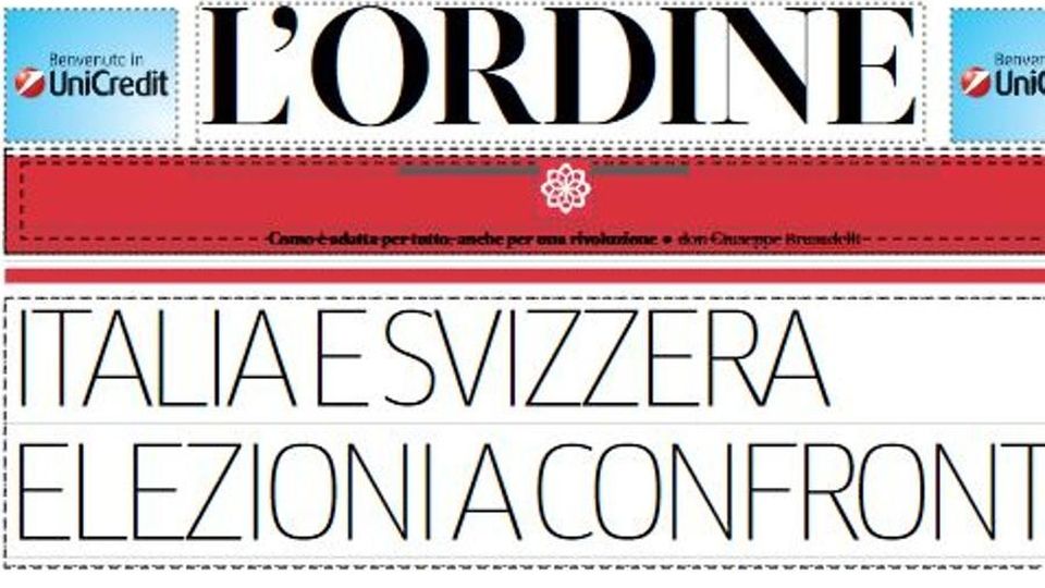 L’Ordine: i guai di Dostoevskij E le elezioni tra Italia e Svizzera L’Ordine: i guai di Dostoevskij E le elezioni tra Italia e Svizzera