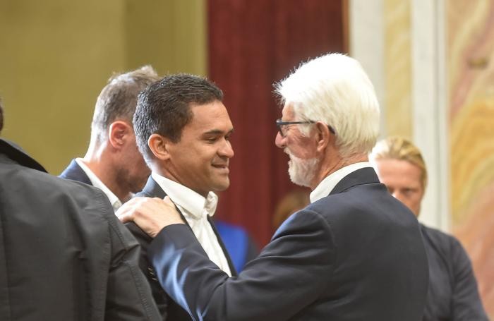 Veniano , Serginho con il padre di Sergio Mascheroni