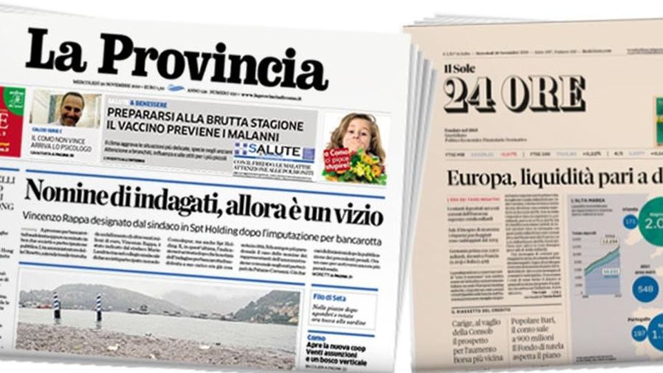 Venerdì abbinata speciale Provincia + Sole24Ore con il rapporto Lombardia Venerdì abbinata speciale Provincia + Sole24Ore con il rapporto Lombardia