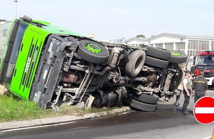 Un’altra immagine dell’incidente