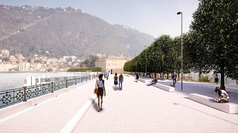 Nuovo lungolago, spianata senza verde Nuovo lungolago, spianata senza verde
