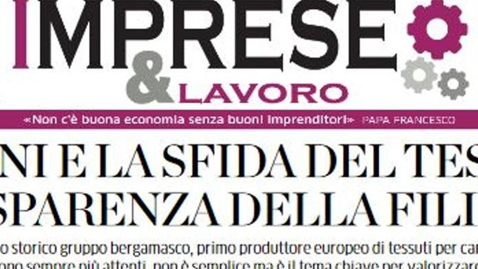 Ogni lunedì con La Provincia L’inserto Imprese&Lavoro Ogni lunedì con La Provincia L’inserto Imprese&Lavoro