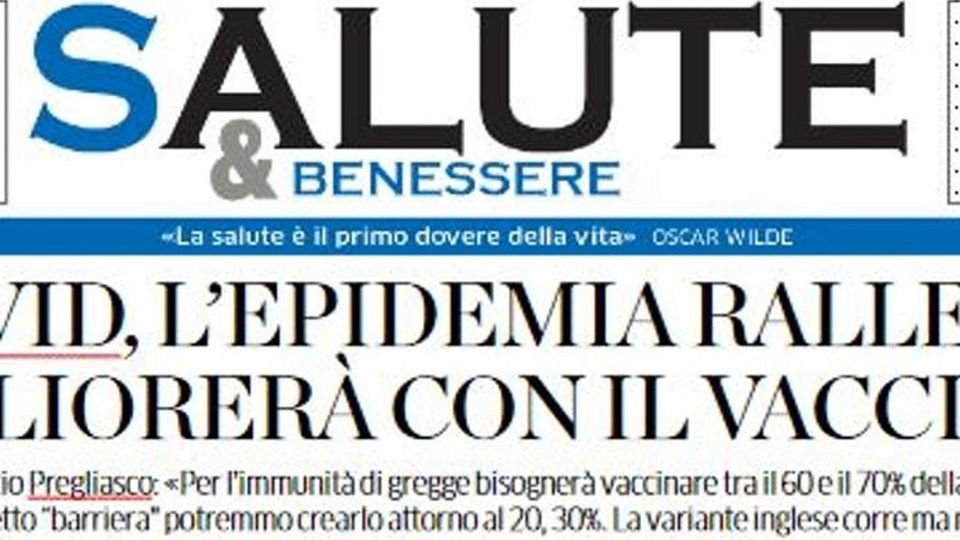 Pregliasco: «Covid, con il vaccino andrà meglio» Pregliasco: «Covid, con il vaccino andrà meglio»