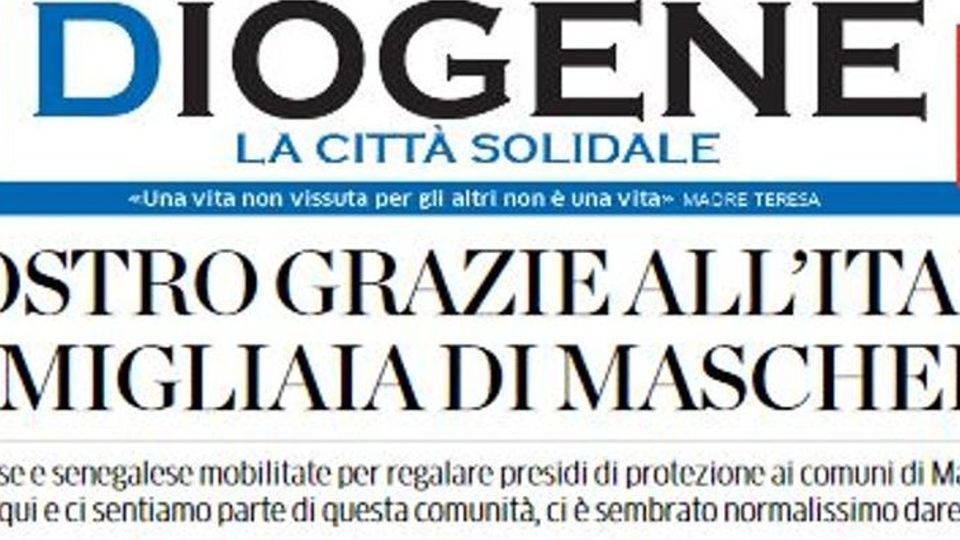Martedì Diogene L’inserto del volontariato Martedì Diogene L’inserto del volontariato