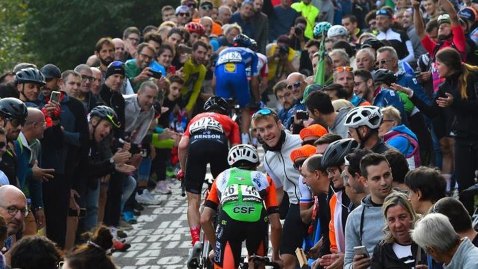 Sopralluogo per il Lombardia questa mattina in città Sopralluogo per il Lombardia questa mattina in città
