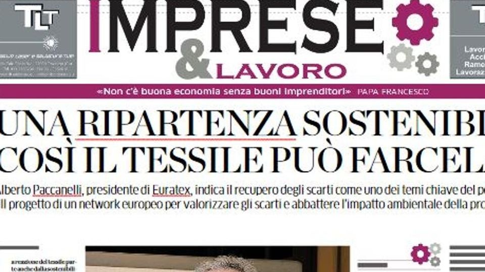Lunedì Imprese&Lavoro Il mondo dell’economia Lunedì Imprese&Lavoro Il mondo dell’economia