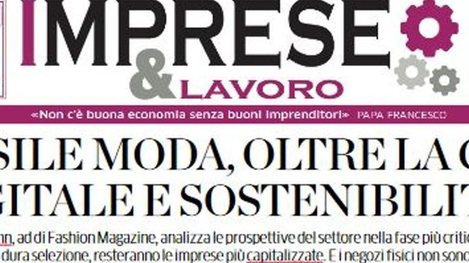 Lunedì Imprese&Lavoro Il mondo dell’economia Lunedì Imprese&Lavoro Il mondo dell’economia