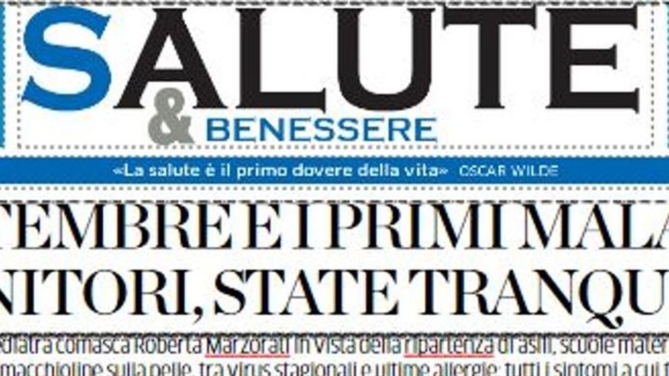 Ritorno a scuola e cautele Con La Provincia Salute&Benessere Ritorno a scuola e cautele Con La Provincia Salute&Benessere
