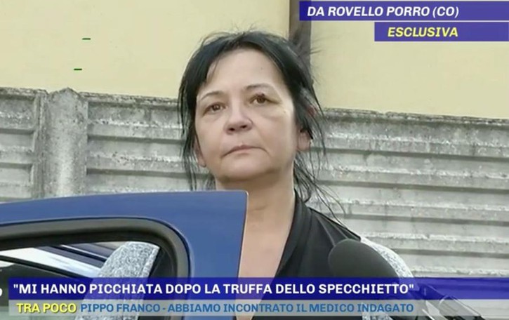 Truffa dello specchietto Picchiata donna di Rovello