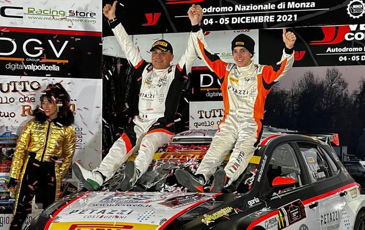 Butti, debutto vincente nei rally Trionfa a Monza a sedici anni
