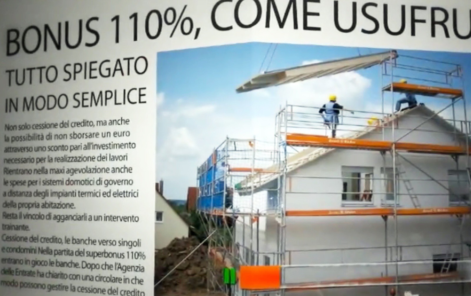 Bonus 110%, allarme prezzi e preventivi da rifare. Questa sera la trasmissione BonusCasa