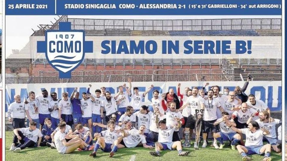 Il Como in serie B Poster in regalo Il Como in serie B Poster in regalo