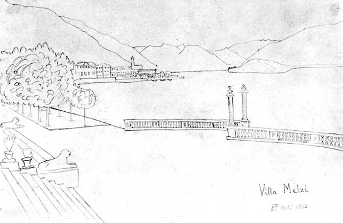 William Fox Talbot, Villa Melzi 5 ottobre 1833