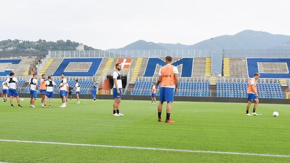 Como, paralimpico in visita al campo Como, paralimpico in visita al campo