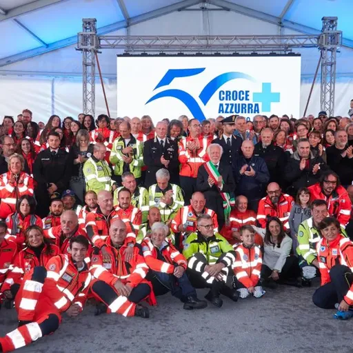 Festa dei 50 anni per la Croce Azzurra «Altruismo e umanità»