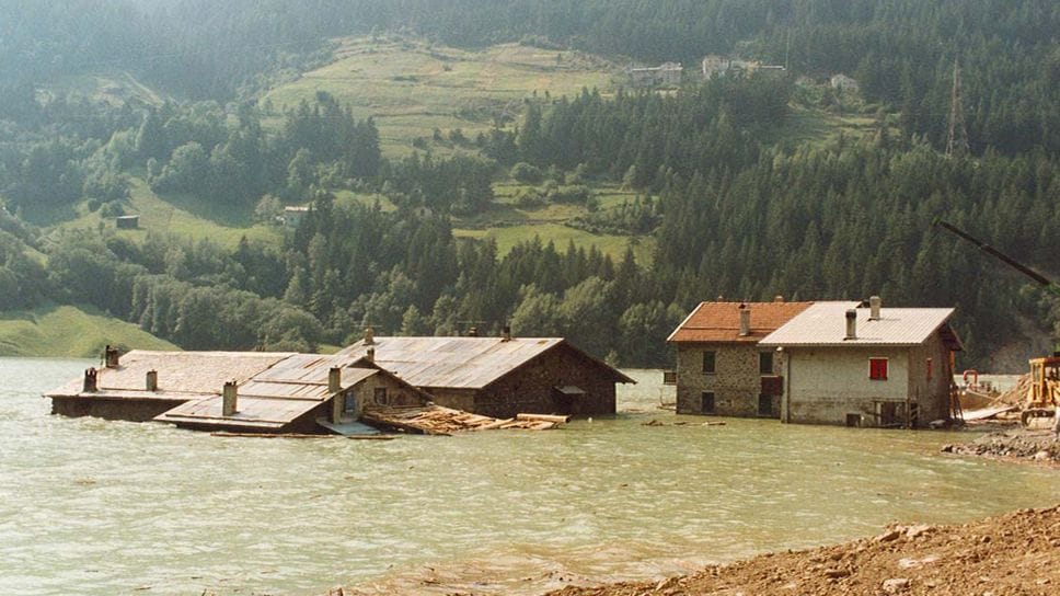 Valdisotto (SO) all’epoca dell’alluvione in Valtellina del 1987