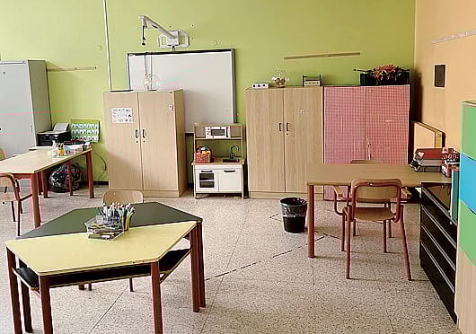 Una delle aule per studenti con bisogni educativi speciali Una delle aule per studenti con bisogni educativi speciali
