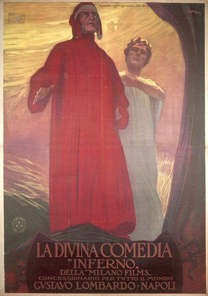 Il manifesto di Leopoldo Metlicovitz per il film “Inferno” Il manifesto di Leopoldo Metlicovitz per il film “Inferno”