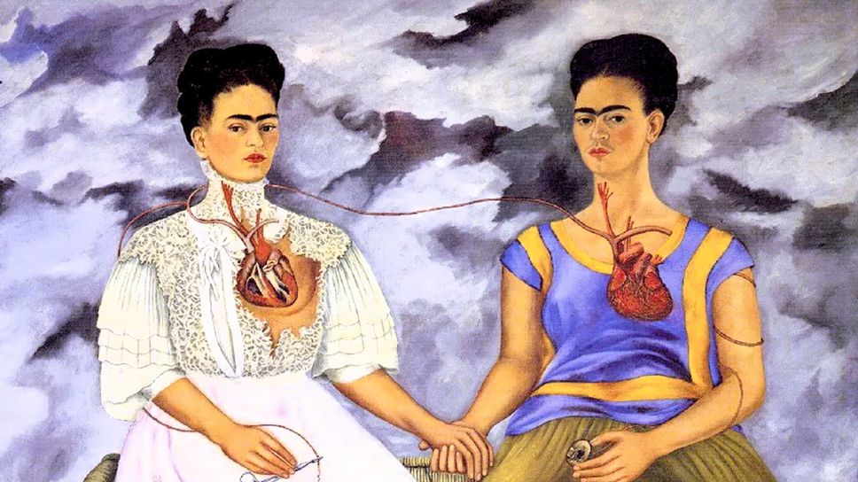 Frida Kahlo, “Le due Frida”, 1939 Olio su tela, Museo d’Arte Moderna a Città del Messico