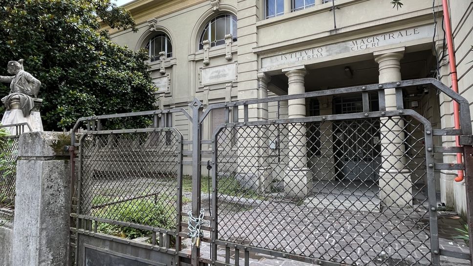 L’ingresso nella storica sede in viale Cavallotti