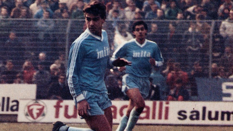 Stefano Borgonovo con la maglia del Como