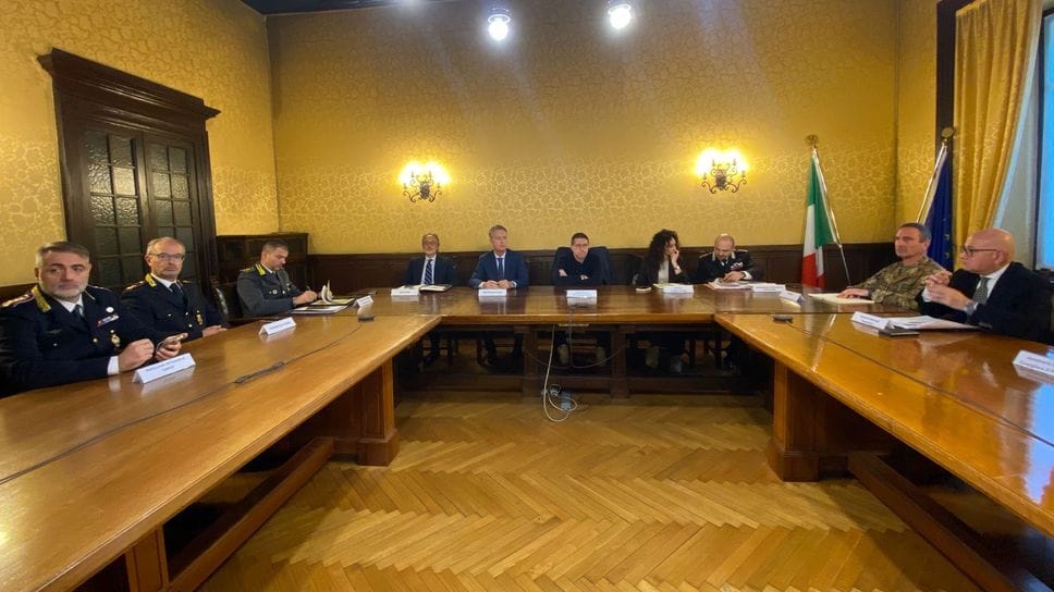 La riunione in prefettura del comitato provinciale per l’ordine e la sicurezza pubblica