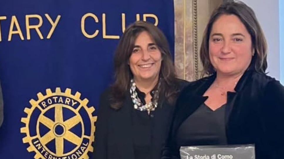 La presidente di Rotary Como Daniela Barattieri con Arianna Mazzotti