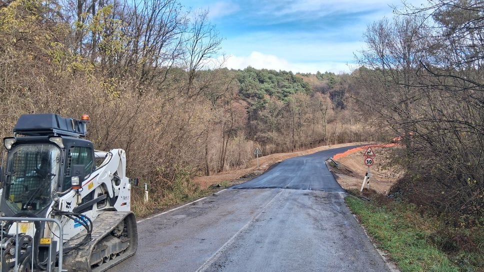 La voragine sulla Sp 38 è stata rimossa in meno di due mesi