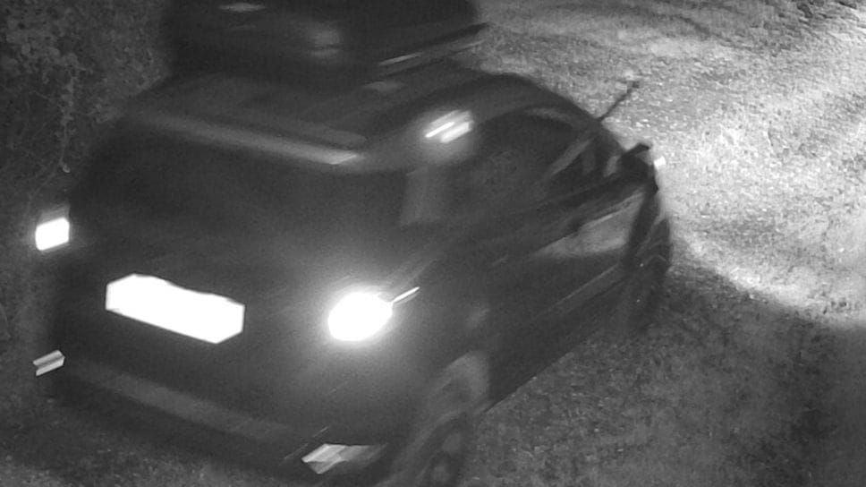 L’auto immortalata con la canna di fucile che spuntava dal finestrino