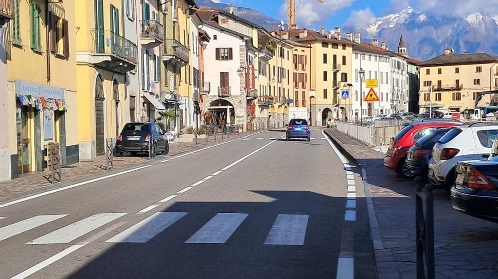 Il rettilineo teatro dell’incidente mortale