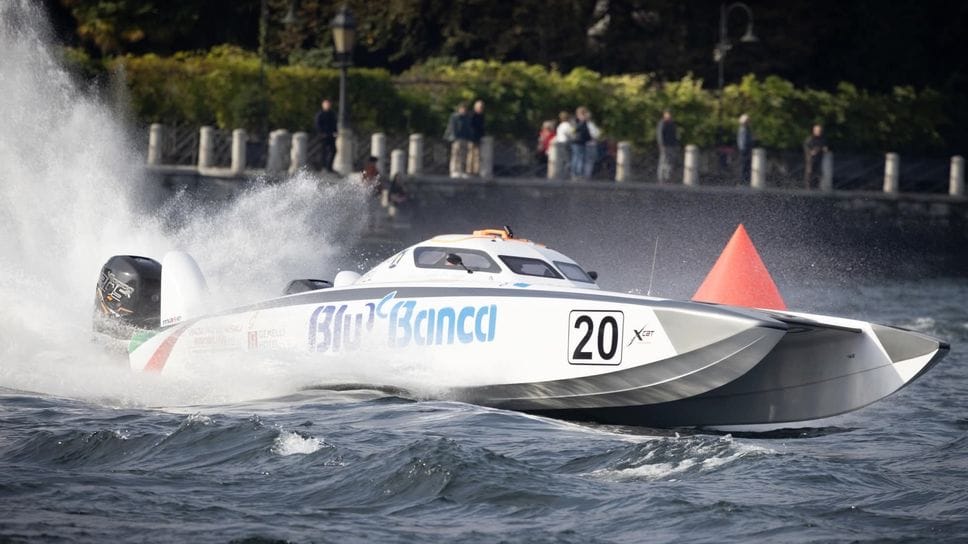 Serafino Barlesi a bordo della sua XCat