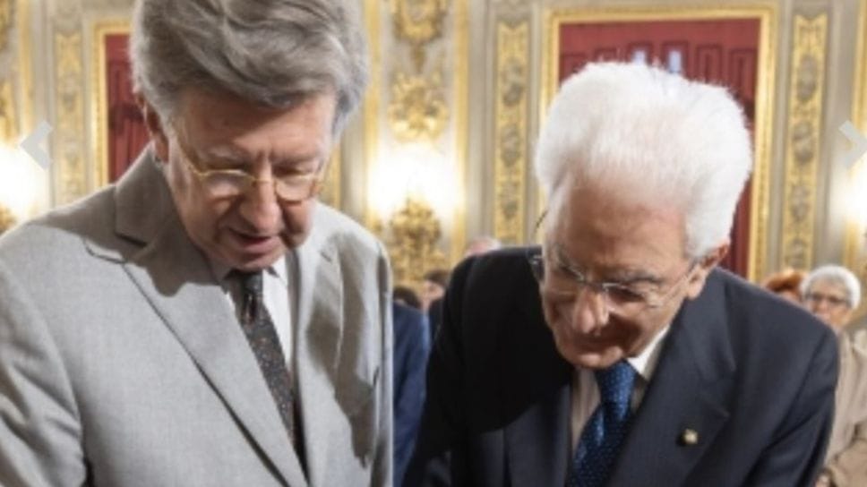 Marco Magnifico con il presidente della Repubblica, Sergio Mattarella