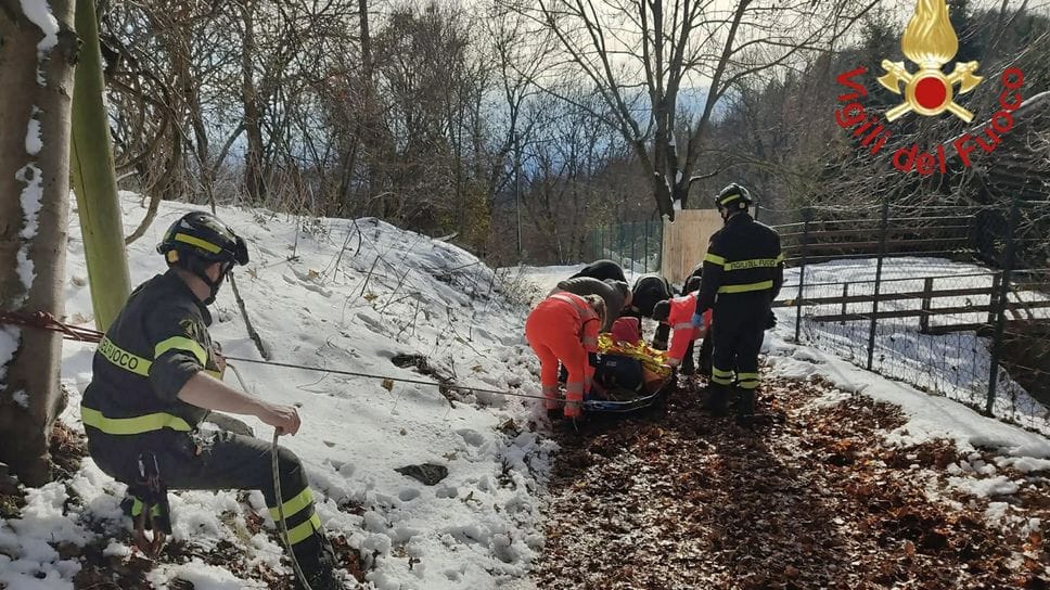 I soccorsi a Brunate