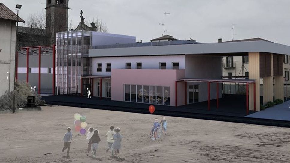 Il rendering mostra come sarà il nuovo oratorio