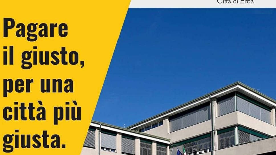 Il manifesto che è stato diffuso dal Comune di Erba