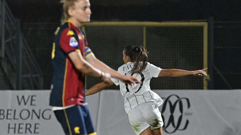 L’esultanza di Matilde Pavan dopo il gol