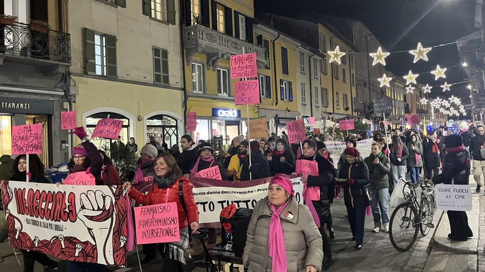 La manifestazione contro la violenza di genere in città